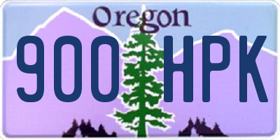 OR license plate 900HPK