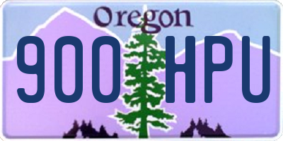 OR license plate 900HPU