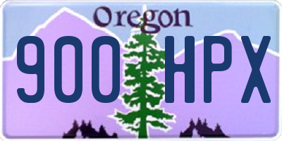 OR license plate 900HPX