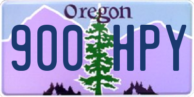 OR license plate 900HPY