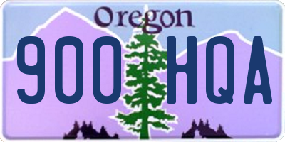 OR license plate 900HQA
