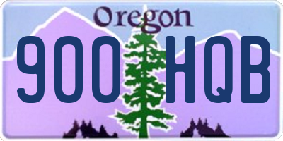 OR license plate 900HQB