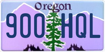 OR license plate 900HQL