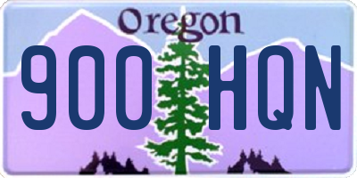 OR license plate 900HQN