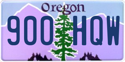 OR license plate 900HQW