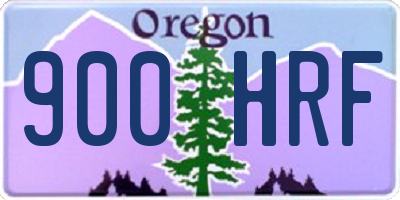 OR license plate 900HRF