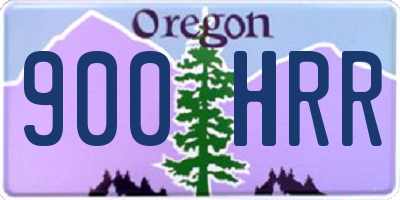 OR license plate 900HRR