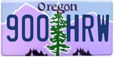 OR license plate 900HRW