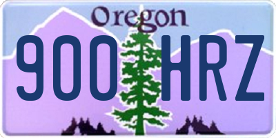 OR license plate 900HRZ