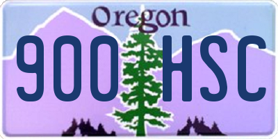 OR license plate 900HSC