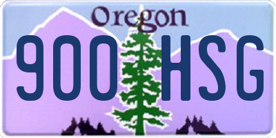 OR license plate 900HSG