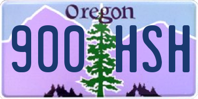 OR license plate 900HSH