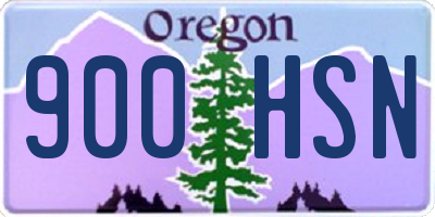 OR license plate 900HSN