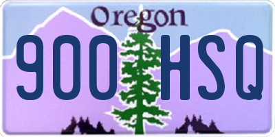 OR license plate 900HSQ