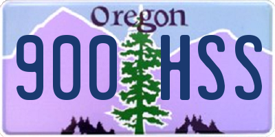 OR license plate 900HSS