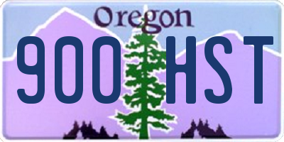 OR license plate 900HST
