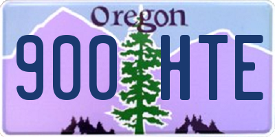 OR license plate 900HTE