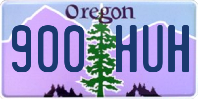 OR license plate 900HUH