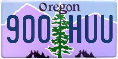 OR license plate 900HUU