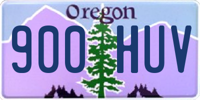 OR license plate 900HUV