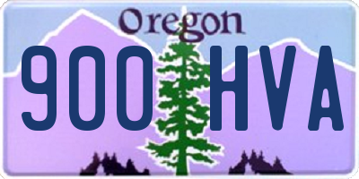 OR license plate 900HVA