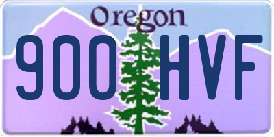 OR license plate 900HVF