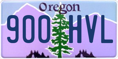 OR license plate 900HVL