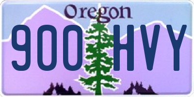 OR license plate 900HVY