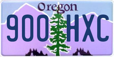 OR license plate 900HXC