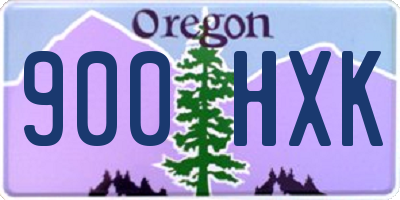OR license plate 900HXK
