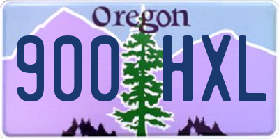 OR license plate 900HXL