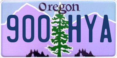 OR license plate 900HYA