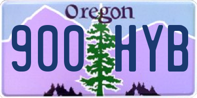 OR license plate 900HYB