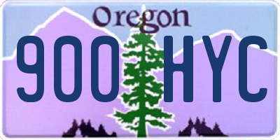 OR license plate 900HYC