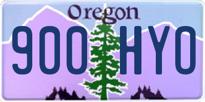 OR license plate 900HYO