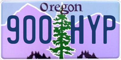 OR license plate 900HYP
