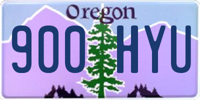 OR license plate 900HYU