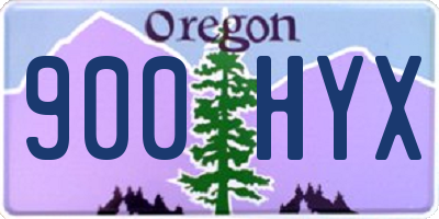 OR license plate 900HYX