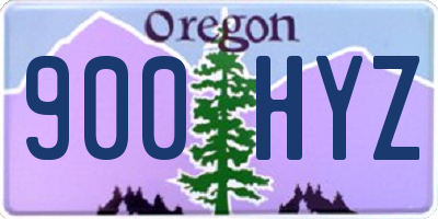 OR license plate 900HYZ