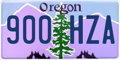 OR license plate 900HZA