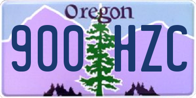 OR license plate 900HZC