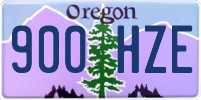 OR license plate 900HZE
