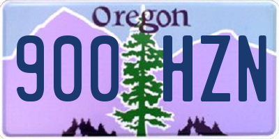 OR license plate 900HZN