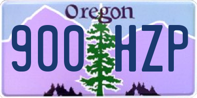 OR license plate 900HZP