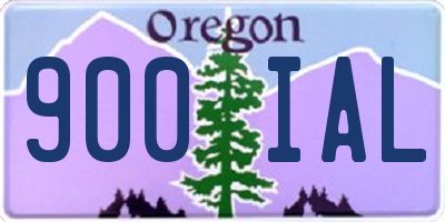 OR license plate 900IAL