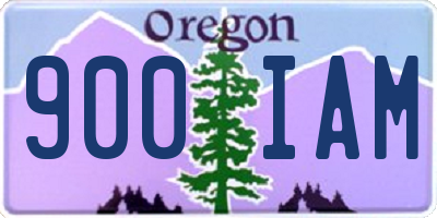 OR license plate 900IAM