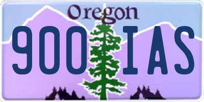 OR license plate 900IAS