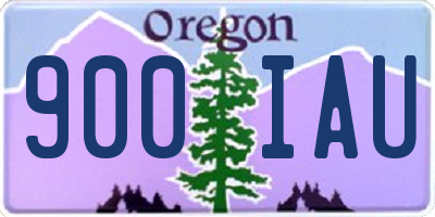 OR license plate 900IAU