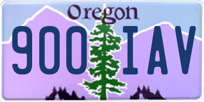 OR license plate 900IAV