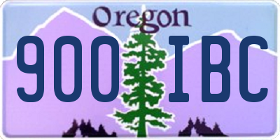 OR license plate 900IBC